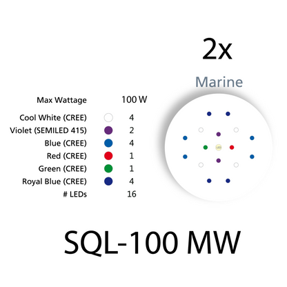 Jecod SQL-100MW Meerwasser LED Leuchte